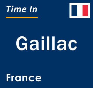 Current local time in Gaillac, France