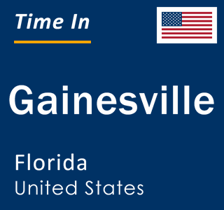 Current local time in Gainesville, Florida, United States