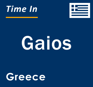 Current local time in Gaios, Greece