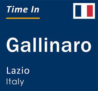 Current local time in Gallinaro, Lazio, Italy