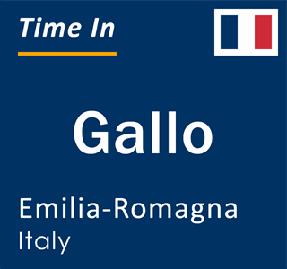 Current local time in Gallo, Emilia-Romagna, Italy