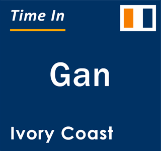 Current local time in Gan, Ivory Coast