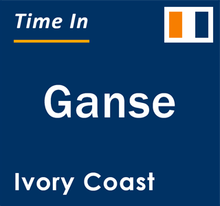 Current local time in Ganse, Ivory Coast