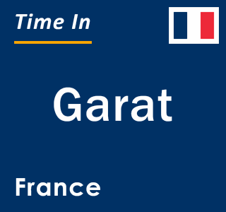 Current local time in Garat, France