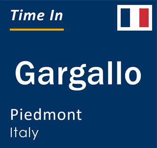 Current local time in Gargallo, Piedmont, Italy