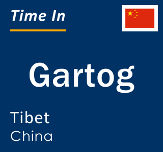 Current local time in Gartog, Tibet, China