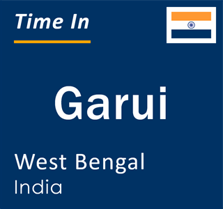 Current local time in Garui, West Bengal, India