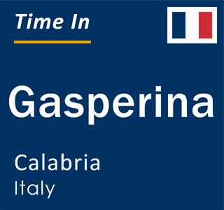 Current local time in Gasperina, Calabria, Italy