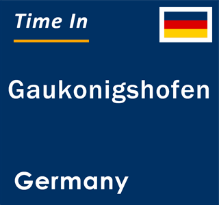 Current local time in Gaukonigshofen, Germany