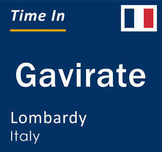 Current local time in Gavirate, Lombardy, Italy