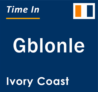 Current local time in Gblonle, Ivory Coast