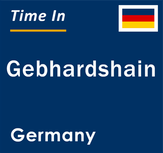 Current local time in Gebhardshain, Germany