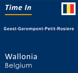 Current local time in Geest-Gerompont-Petit-Rosiere, Wallonia, Belgium