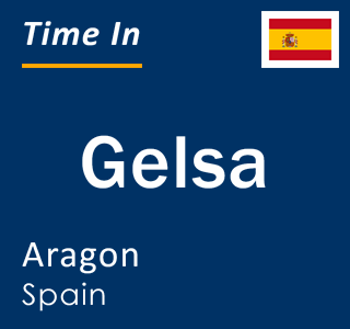 Current local time in Gelsa, Aragon, Spain