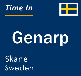 Current local time in Genarp, Skane, Sweden