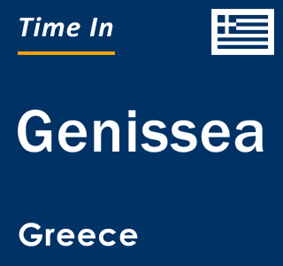 Current local time in Genissea, Greece