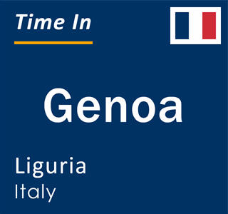 Current local time in Genoa, Liguria, Italy