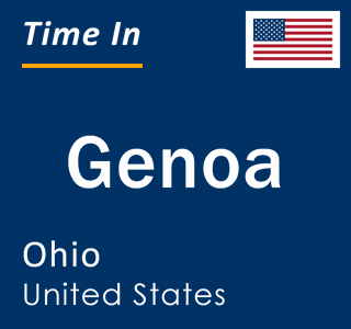 Current local time in Genoa, Ohio, United States