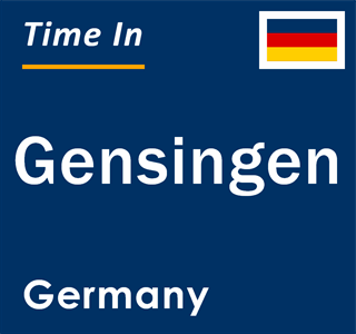 Current local time in Gensingen, Germany