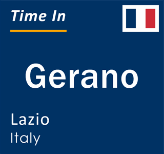 Current local time in Gerano, Lazio, Italy