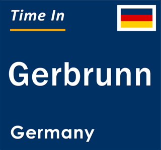 Current local time in Gerbrunn, Germany