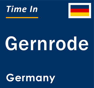 Current local time in Gernrode, Germany