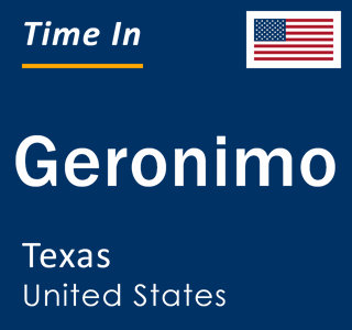 Current local time in Geronimo, Texas, United States