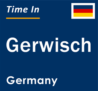 Current local time in Gerwisch, Germany