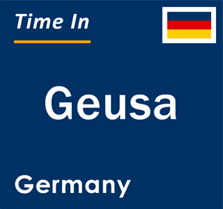 Current local time in Geusa, Germany