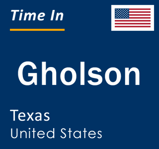 Current local time in Gholson, Texas, United States