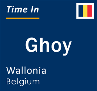 Current local time in Ghoy, Wallonia, Belgium