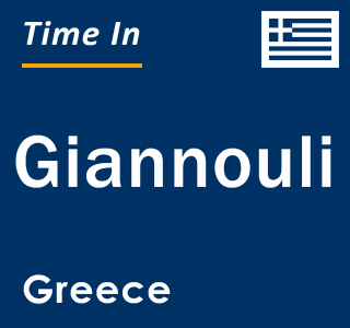 Current local time in Giannouli, Greece