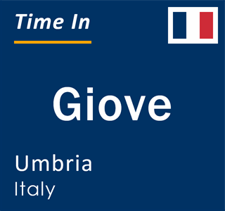 Current local time in Giove, Umbria, Italy