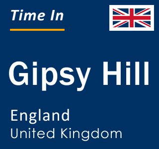 Current local time in Gipsy Hill, England, United Kingdom