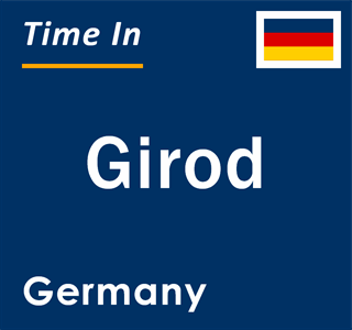 Current local time in Girod, Germany