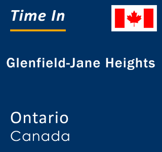 Current local time in Glenfield-Jane Heights, Ontario, Canada