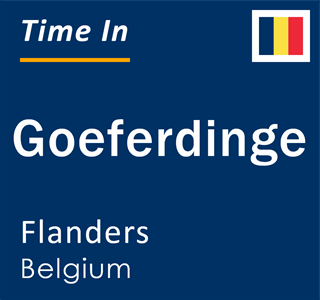 Current local time in Goeferdinge, Flanders, Belgium