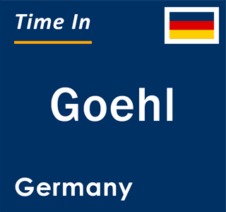 Current local time in Goehl, Germany