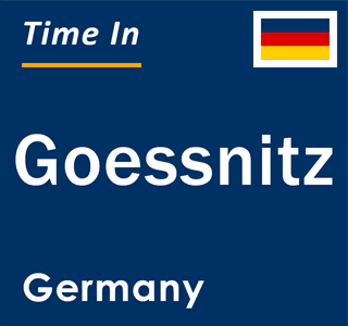 Current local time in Goessnitz, Germany