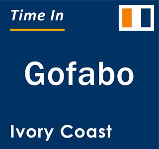 Current local time in Gofabo, Ivory Coast