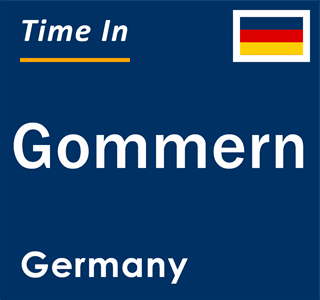 Current local time in Gommern, Germany