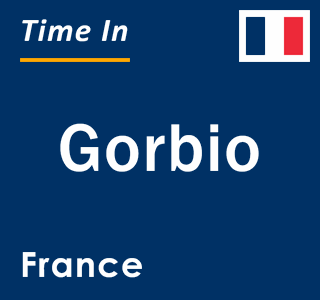 Current local time in Gorbio, France