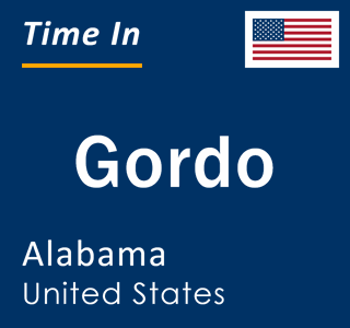 Current local time in Gordo, Alabama, United States