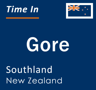 Current local time in Gore, Southland, New Zealand