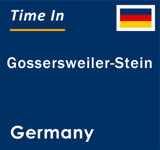 Current local time in Gossersweiler-Stein, Germany