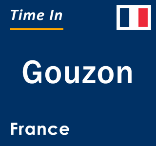 Current local time in Gouzon, France