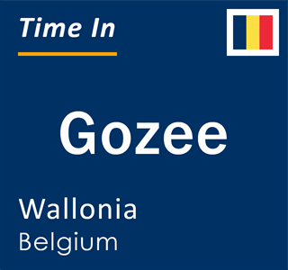 Current local time in Gozee, Wallonia, Belgium