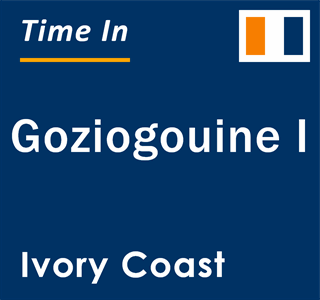 Current local time in Goziogouine I, Ivory Coast