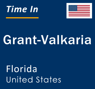 Current local time in Grant-Valkaria, Florida, United States