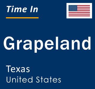 Current local time in Grapeland, Texas, United States